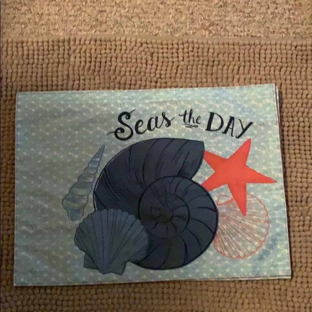 2 - “Seas the day” Placemats  Pre Owned